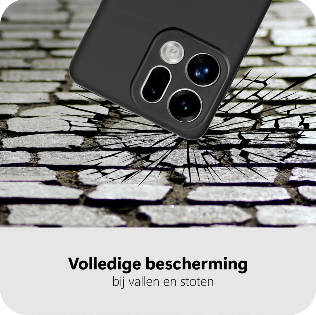 Just in Case Oppo Find X9 Siliconen Hoesje - Zwart - MOO2855KL1 - afbeelding 2 van 6