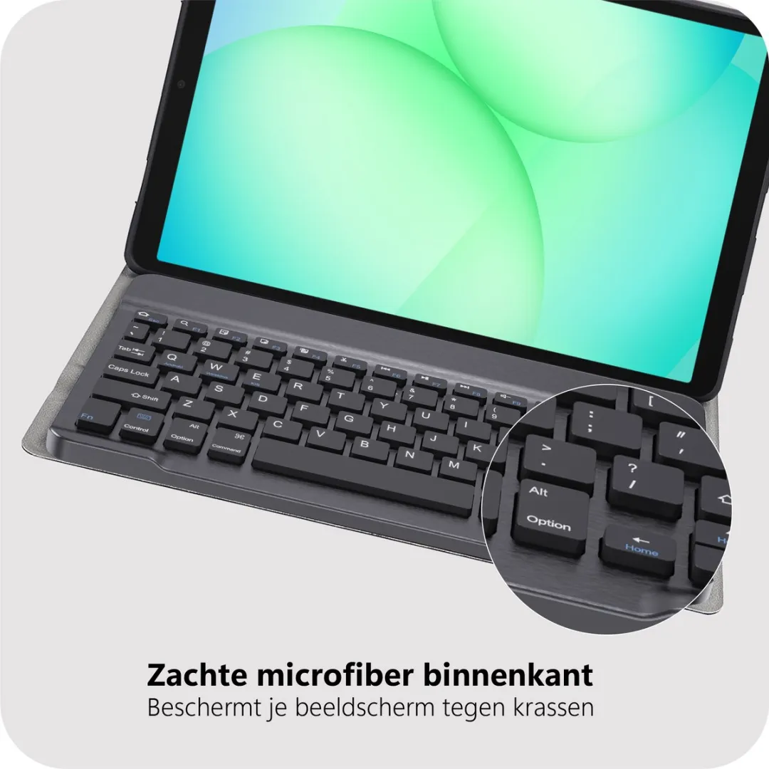 Just in Case TSA2813KB1QY Tablethoes met Toetsenbord - Samsung Galaxy Tab A11 Plus - Zwart