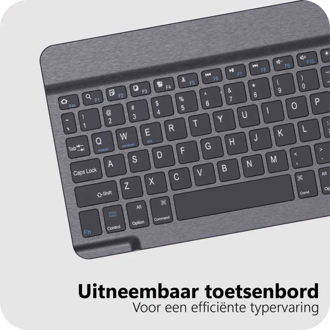 Just in Case TSA2813KB1QY Tablethoes met Toetsenbord - Samsung Galaxy Tab A11 Plus - Zwart