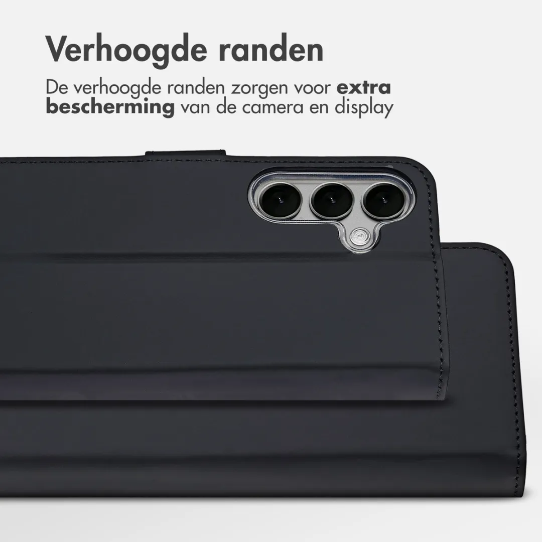 Accezz Hoesje Samsung Galaxy S25 Wallet Softcase - 3 Pasjes - Zwart