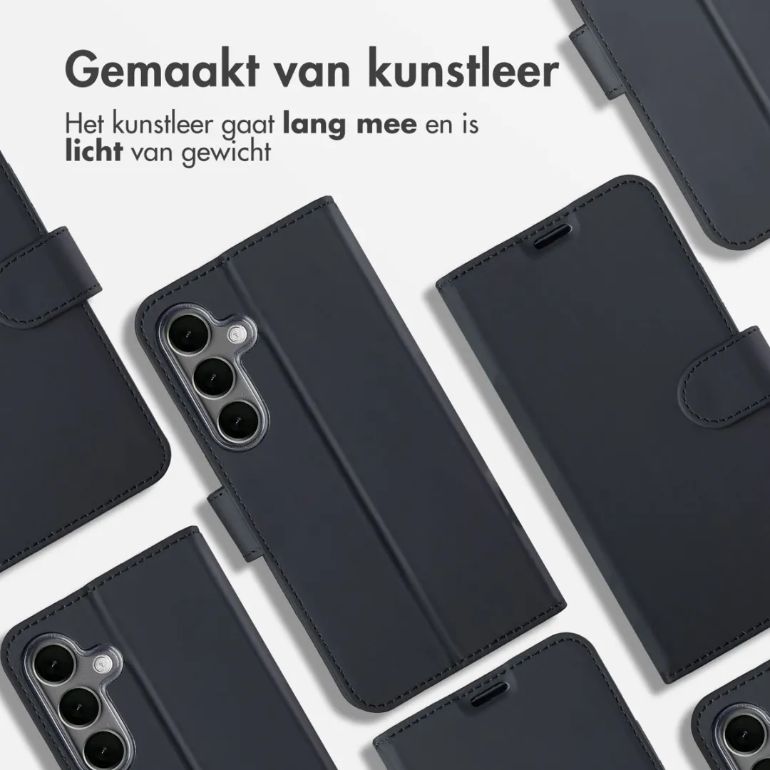 Accezz Hoesje Samsung Galaxy S25 Wallet Softcase - 3 Pasjes - Zwart