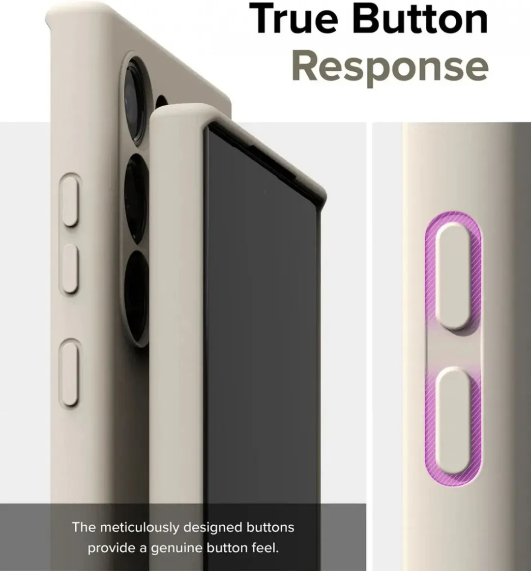 Ringke Silicone MagSafe Hoesje Samsung Galaxy S24 Ultra - Beige
