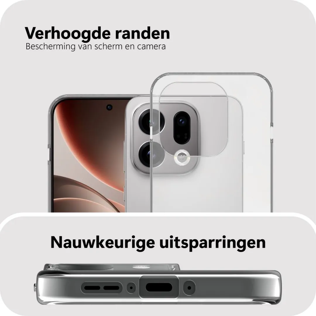 Just in Case Hoesje Oppo Find X9 MOO2855KL0L - Transparant