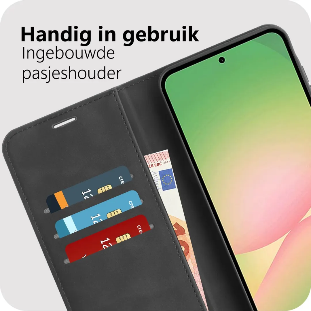 Just in Case Samsung Galaxy A57 Hoesje MSA2871PW1 - Pasjeshouder 4 Stuks - Zwart