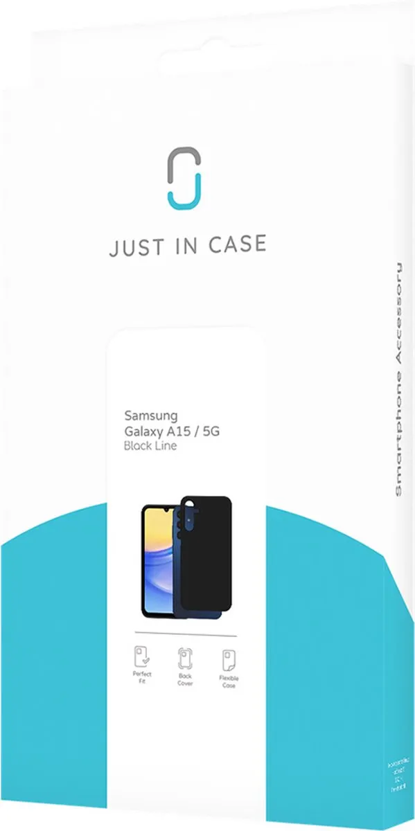 Just in Case Hoesje Samsung Galaxy A15 - Siliconen - Zwart