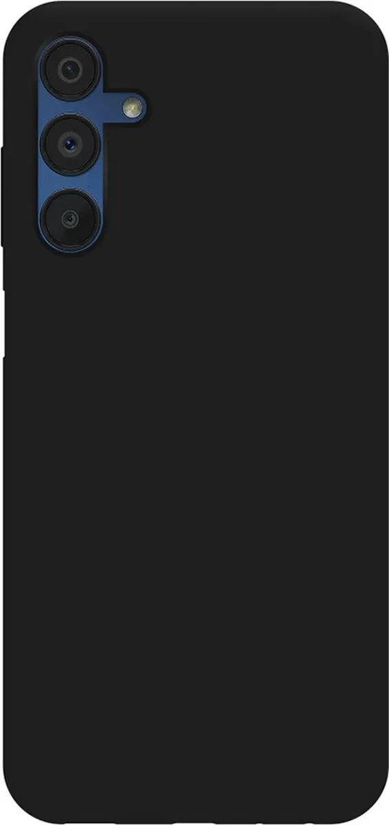 Just in Case Hoesje Samsung Galaxy A15 - Siliconen - Zwart