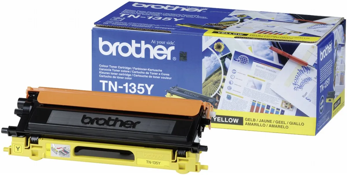 Brother TN-135Y Tonercartridge - Geel