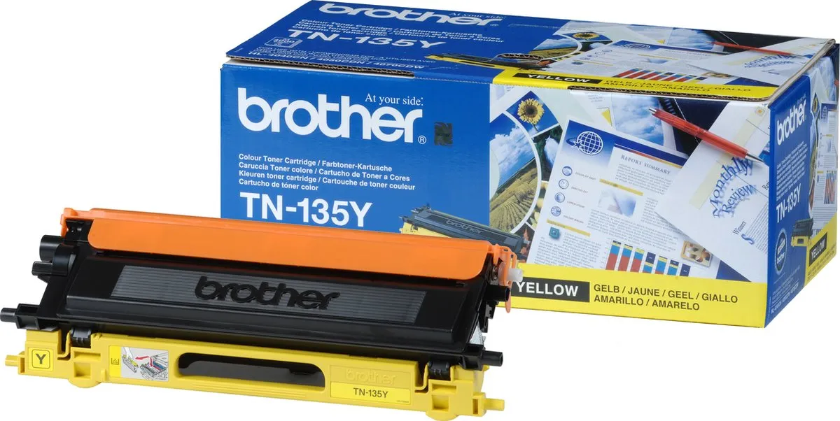 Brother TN-135Y Tonercartridge - Geel