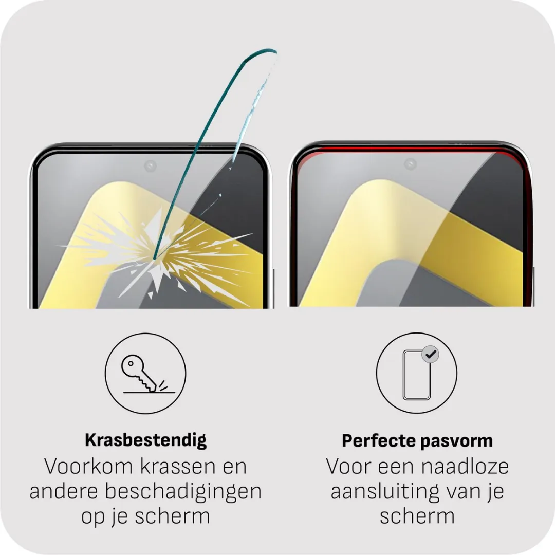 Just in Case Screenprotector Xiaomi Poco M8 Pro 5G - Full Cover Gehard Glas