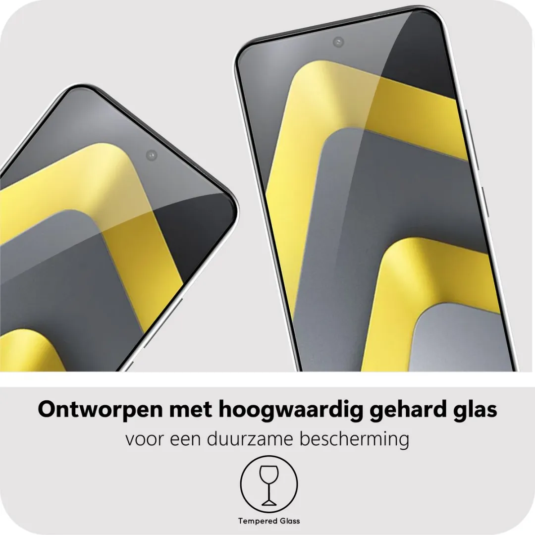 Just in Case Screenprotector Xiaomi Poco M8 Pro 5G - Full Cover Gehard Glas - afbeelding 6 van 6