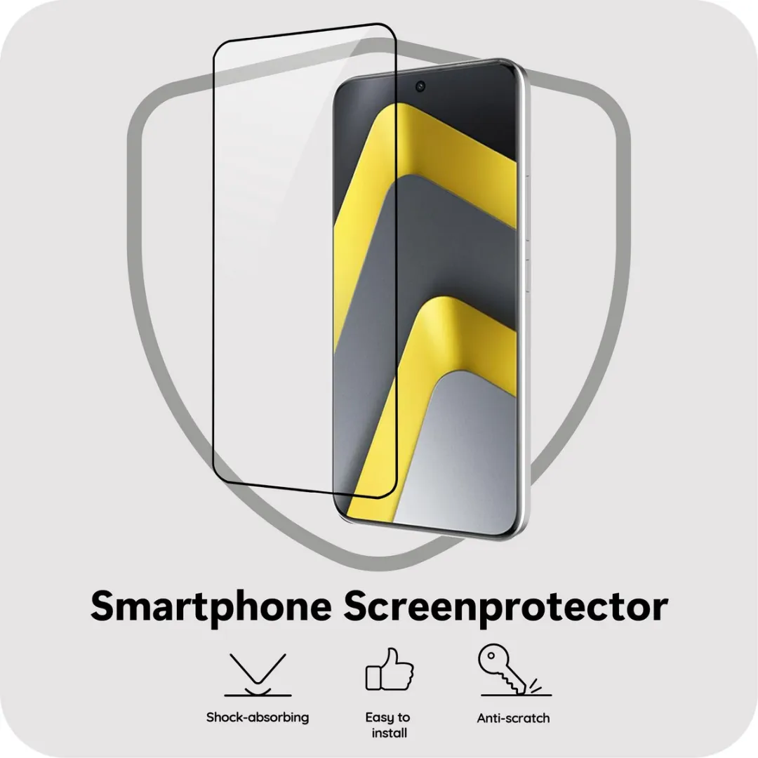 Just in Case Screenprotector Xiaomi Poco M8 Pro 5G - Full Cover Gehard Glas