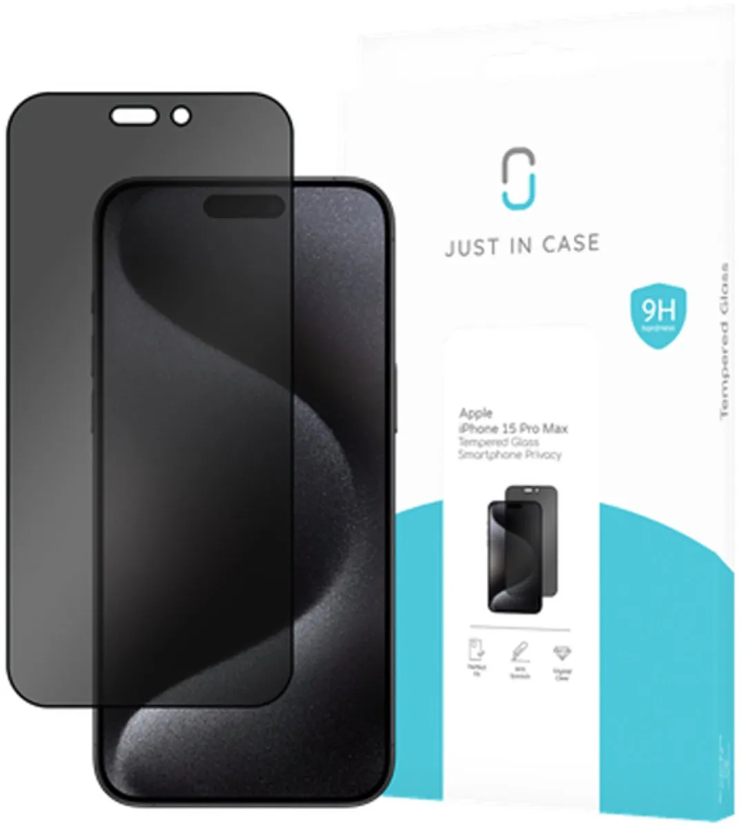 Just in Case Privacy Screenprotector iPhone 15 Pro Max