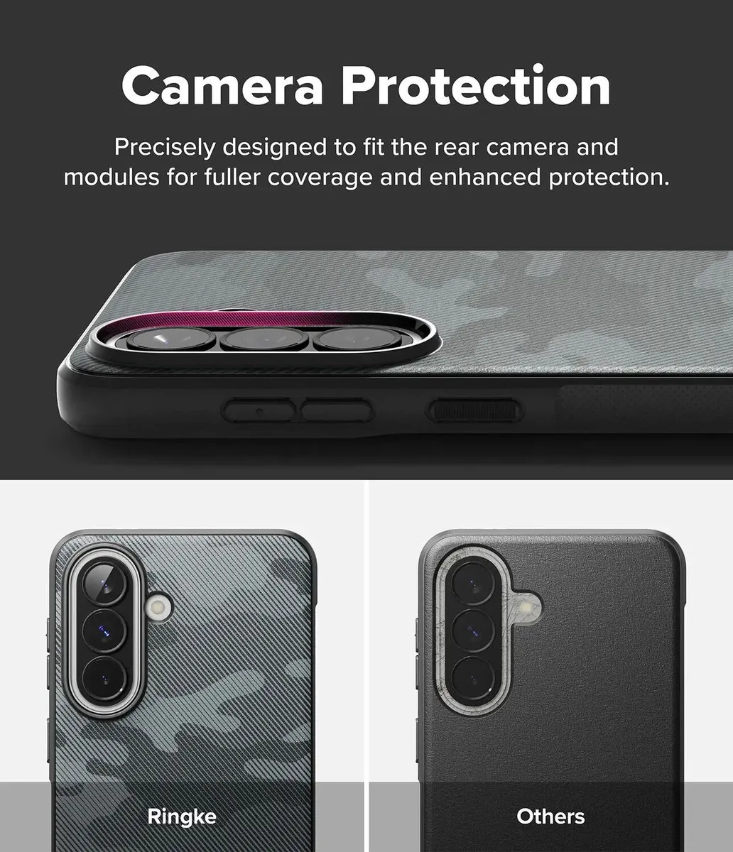 Ringke Onyx Hoesje Samsung Galaxy A57 - Camo Zwart