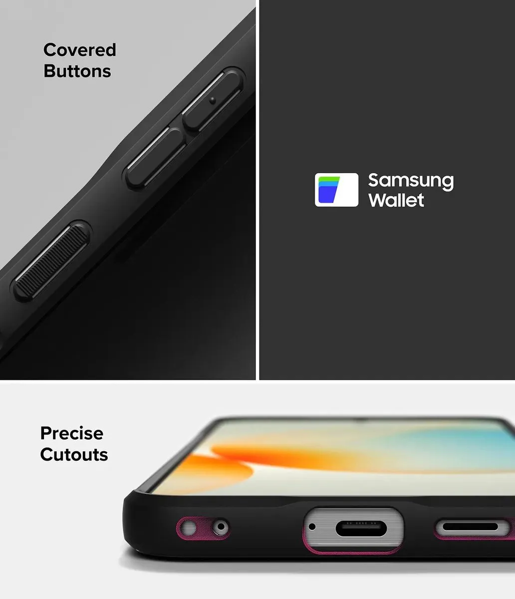 Ringke Onyx Hoesje Samsung Galaxy A57 - Camo Zwart - afbeelding 6 van 6