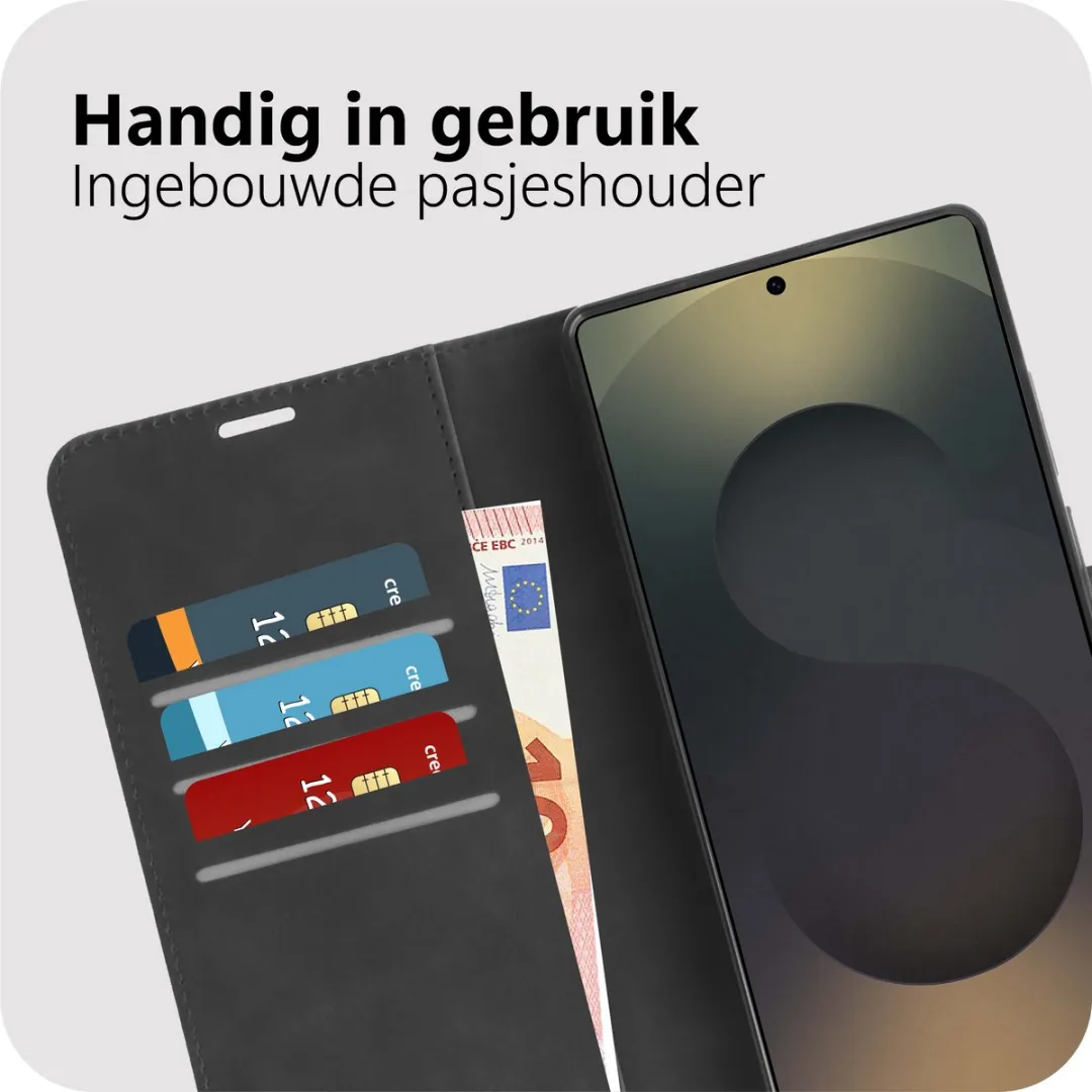 Just in Case MSA2837PS1M Hoesje Samsung Galaxy S26 Ultra - 2-in-1 Bookcase - 3 Pasjes - Zwart - afbeelding 4 van 6