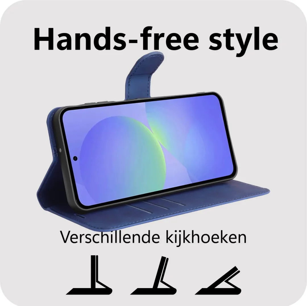 Just in Case MSA2870PW7 Hoesje - Samsung Galaxy A37 - 4 Pasjes - Blauw - afbeelding 6 van 6