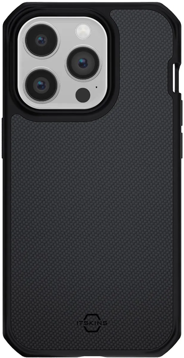 Itskins Ballistisch Nylon iPhone 14 Pro Hoesje - Zwart