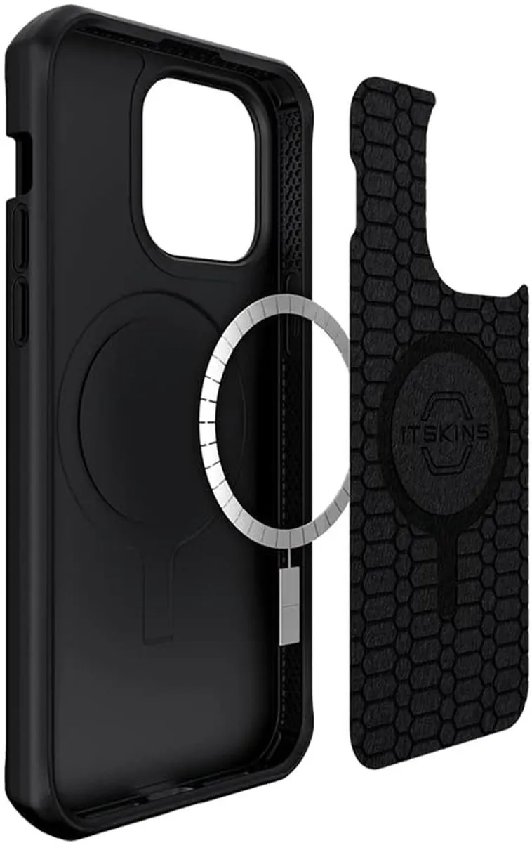 Itskins Ballistisch Nylon iPhone 14 Pro Hoesje - Zwart