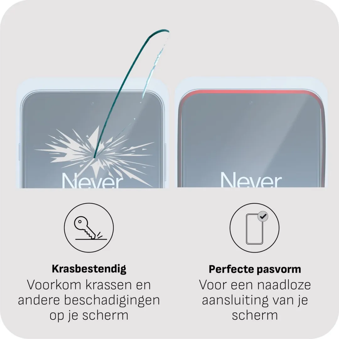 Just in Case Screenprotector OnePlus Nord 5 - Gehard Glas