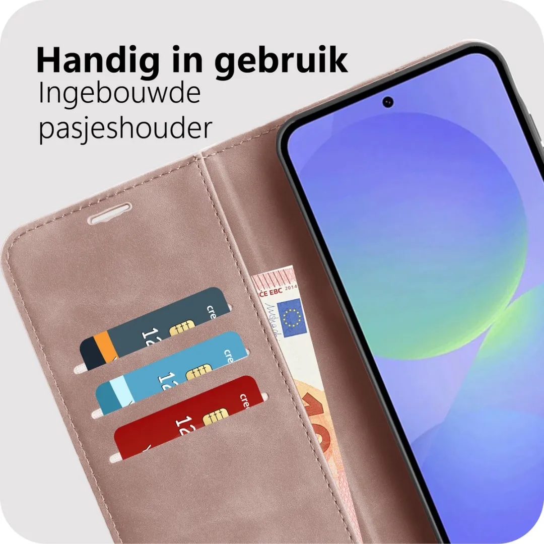 Just in Case MSA2870PW9 Hoesje Samsung Galaxy A37 - Roze - 4 Pasjes