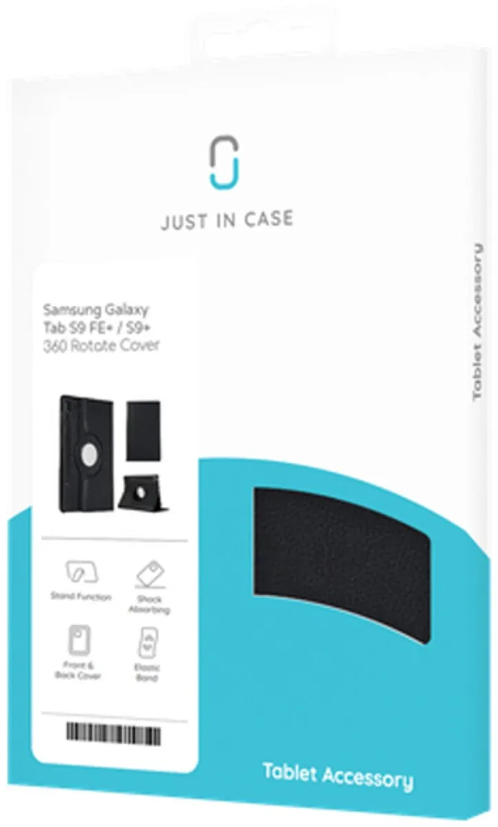 Just in Case Tablet Hoes 8274748 - 360° Draaibaar - Zwart