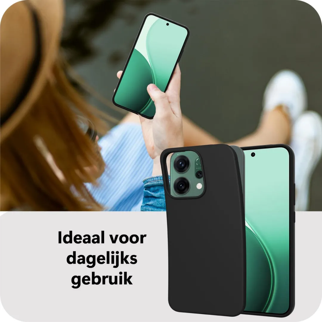 Just in Case Oppo Reno14 Hoesje Siliconen MOO2805KL1 - Zwart