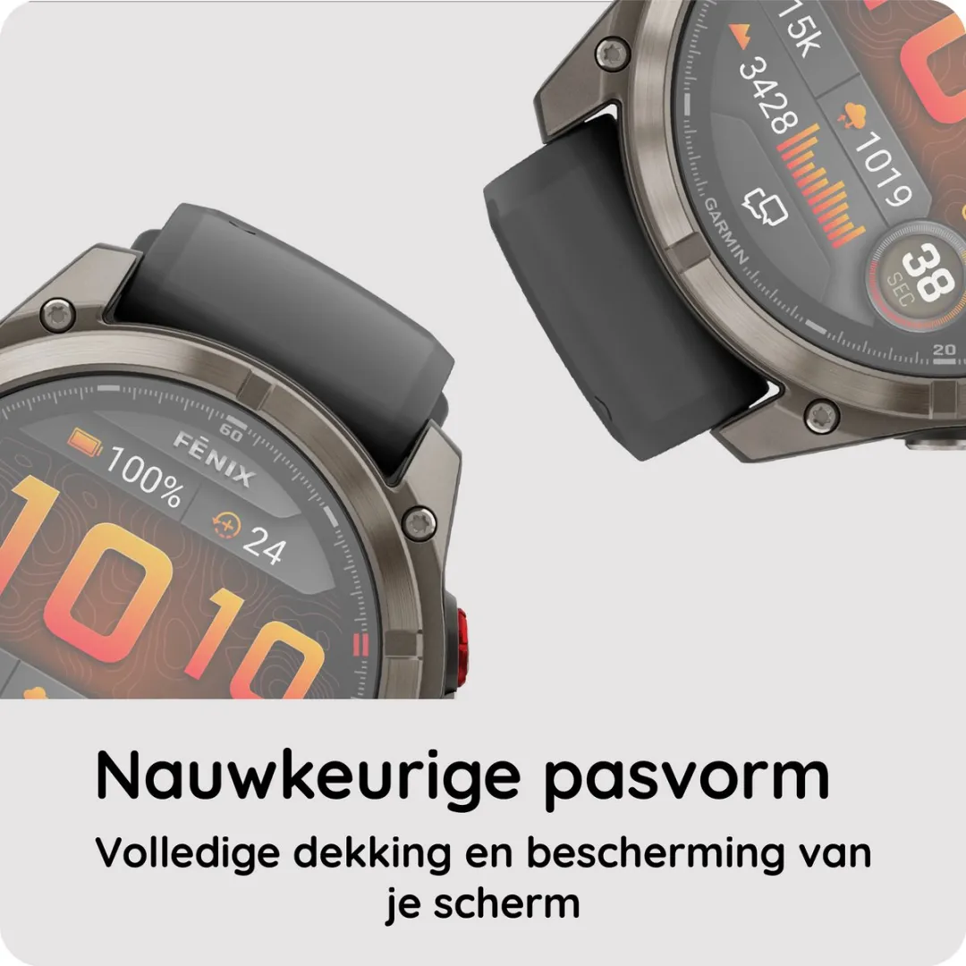 Just in Case Screenprotector Garmin Fenix 8 47mm - 2 Stuks