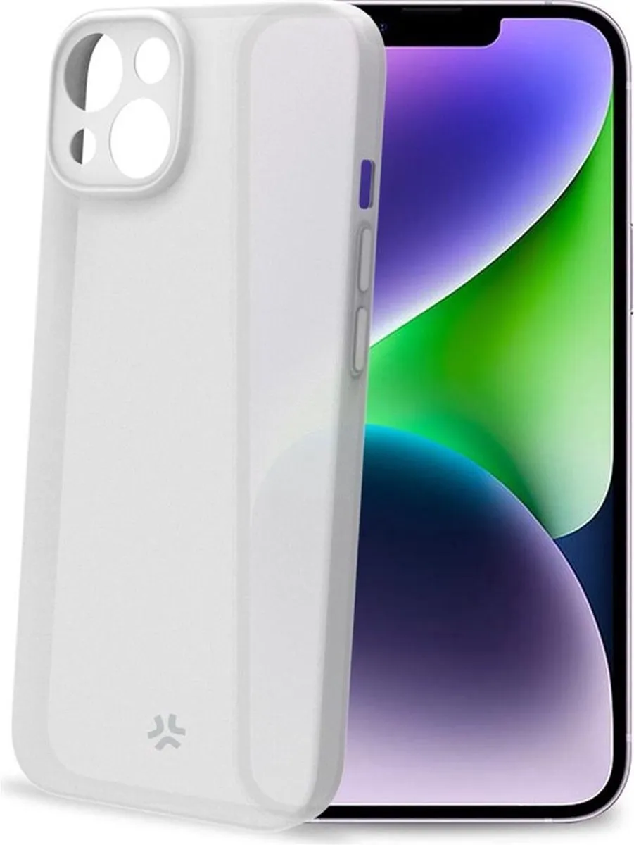Celly Space Siliconen Hoesje iPhone 15 Plus - Wit - afbeelding 2 van 3