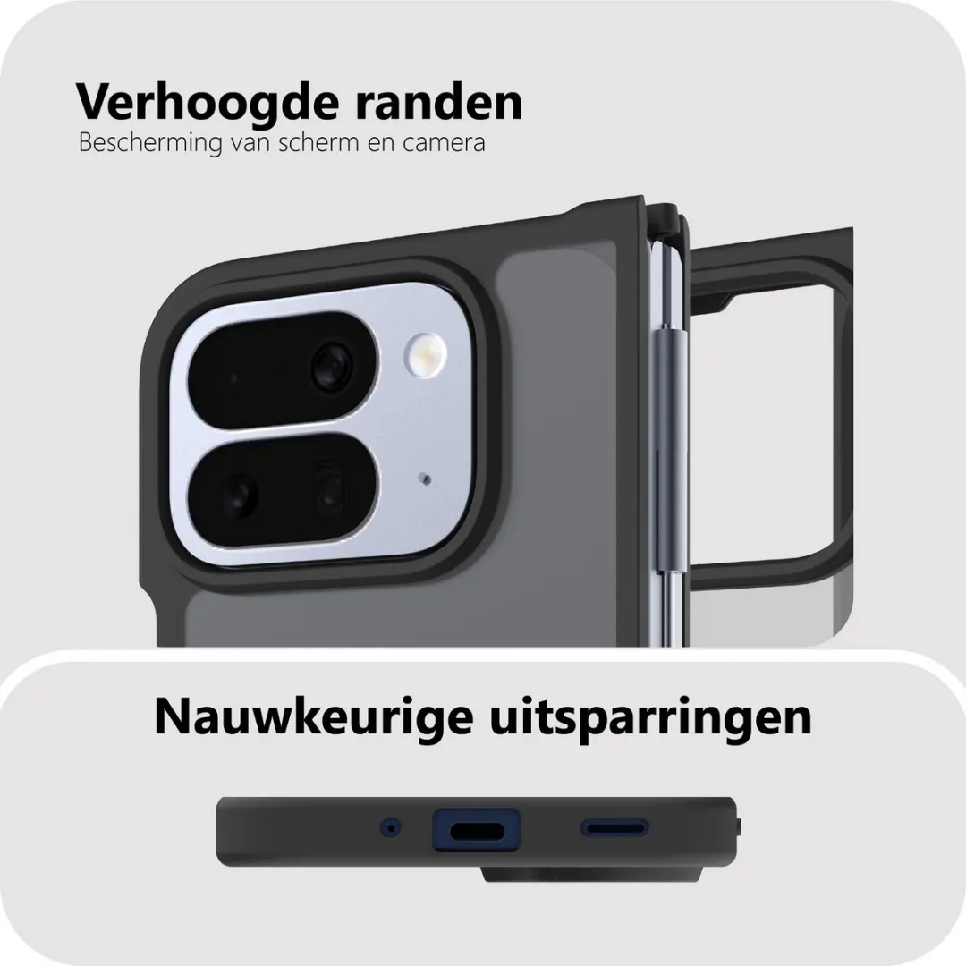 Just in Case Pixel 10 Pro Fold MGO2797AE1M Hoesje - Military Grade - Zwart