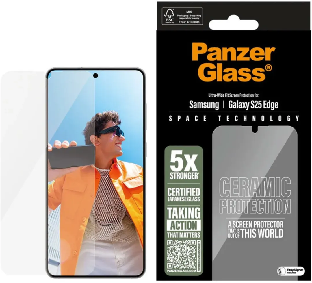 PanzerGlass PG20592 Screenprotector - Samsung Galaxy S25 Edge - Keramisch