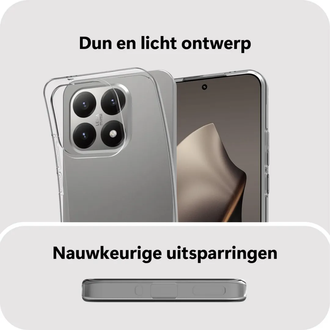 Just in Case Xiaomi 15T Hoesje MXM2826KL0 - Siliconen - Transparant