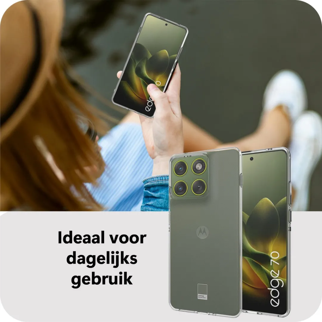 Just in Case Motorola Edge 70 Siliconen Hoesje - Transparant MMT2856KL0