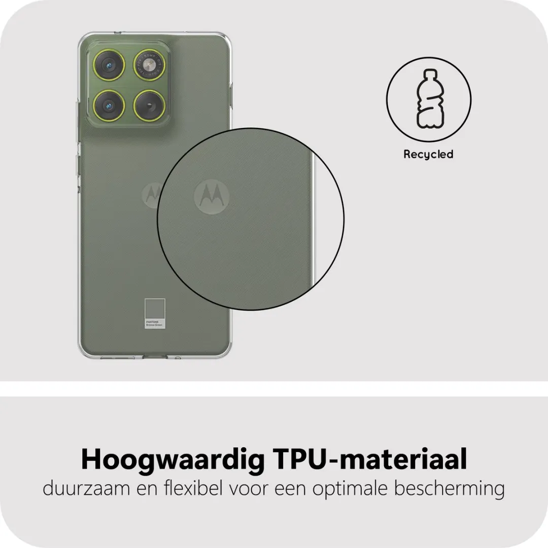 Just in Case Motorola Edge 70 Siliconen Hoesje - Transparant MMT2856KL0