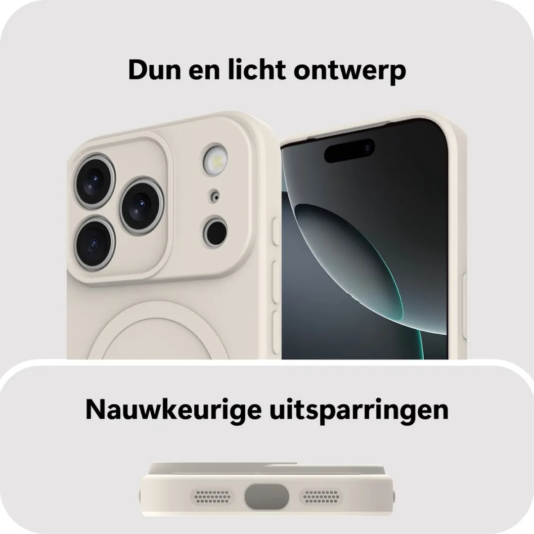 Just in Case iPhone 17 Pro Max MAP2763KC10M Hoesje - MagSafe - Ivory