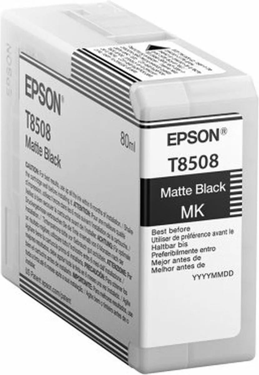 Epson UltraChrome HD C13T85080N Inktcartridge Zwart 80ml