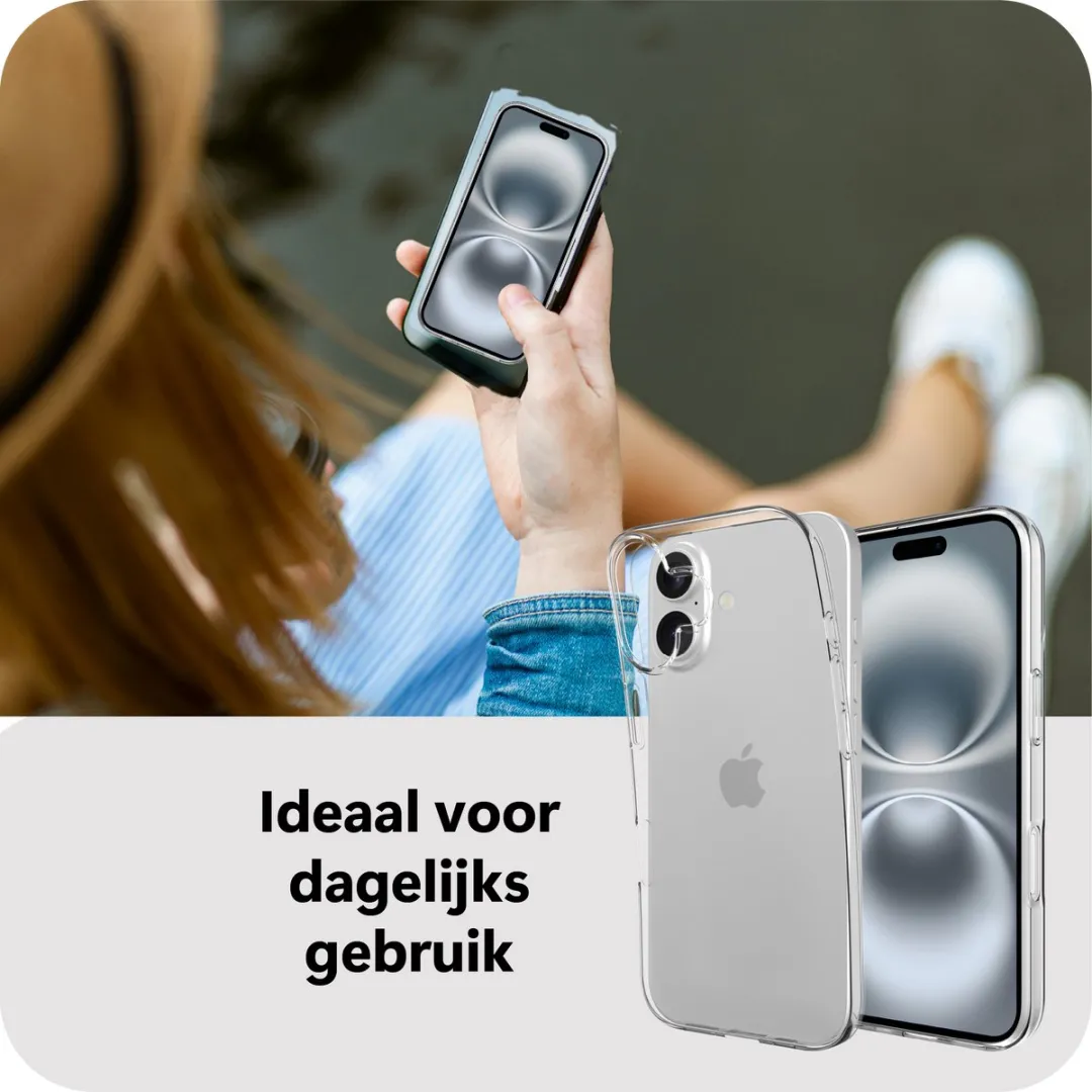 Just in Case iPhone 17 Siliconen Hoesje MAP2761ZC0 - Transparant