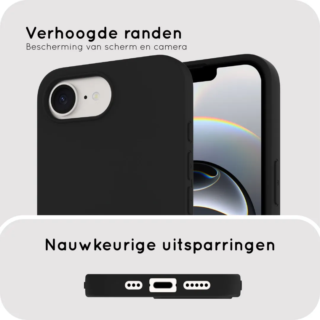 Just in Case iPhone 17e/16e Siliconen Hoesje 8506603 - Zwart