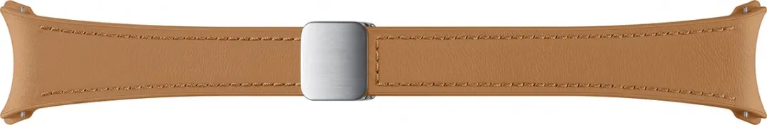 Samsung Watch D-Buckle Hybrid Leather Band S/M - Camel