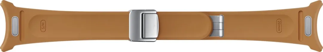 Samsung Watch D-Buckle Hybrid Leather Band S/M - Camel