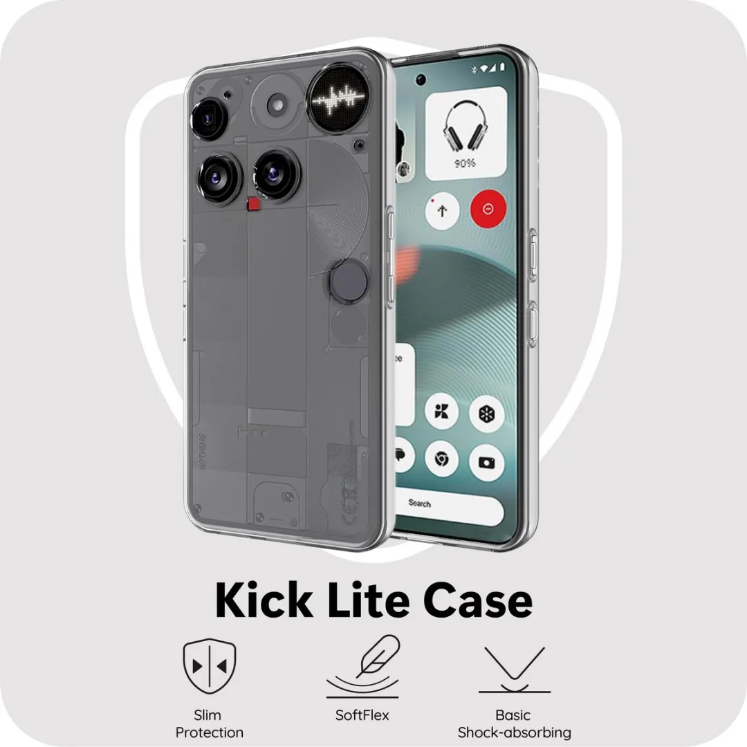 Just in Case Nothing Phone (3) Hoesje Siliconen MNT2777KL0 - Transparant