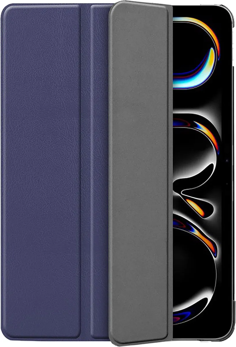 Just in Case TriFold Bookcase Hoes iPad Pro 13 2024/2025 M4/M5 - Blauw