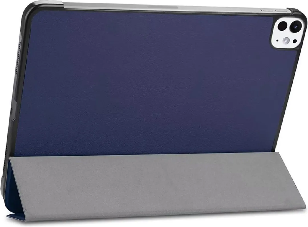 Just in Case TriFold Bookcase Hoes iPad Pro 13 2024/2025 M4/M5 - Blauw