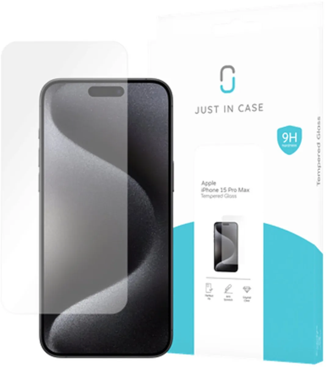 Just in Case iPhone 15 Pro Max Tempered Glass