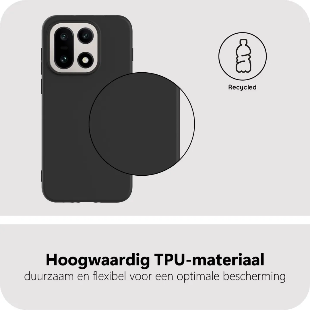 Just in Case OnePlus 15 Siliconen Hoesje MON2828KL1 - Zwart