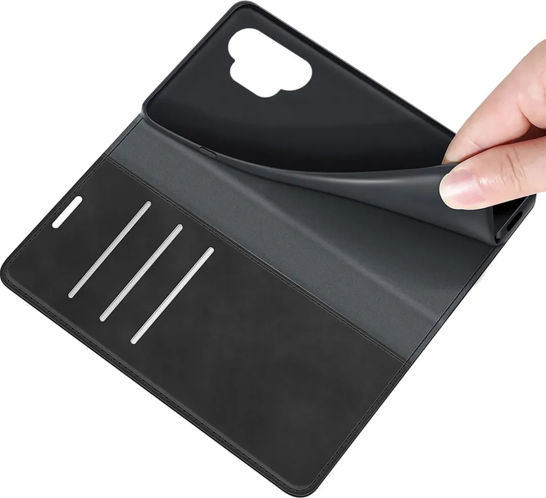 Just in Case Hoesje Samsung Galaxy A13 4G - Pasjeshouder 4 Stuks - Zwart
