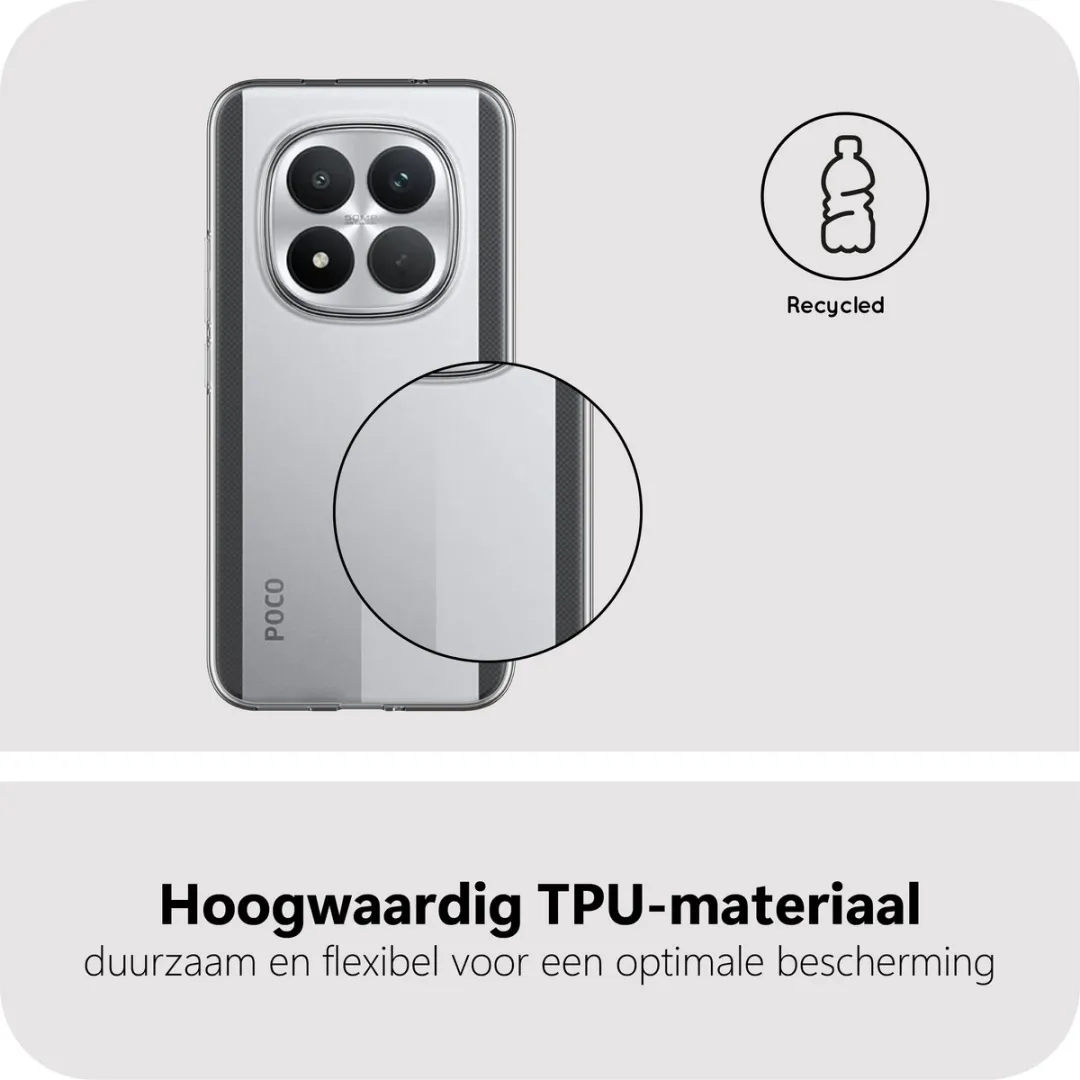 Just in Case Hoesje Xiaomi Poco M8 Pro 5G MXM2875KL0 - Siliconen Transparant