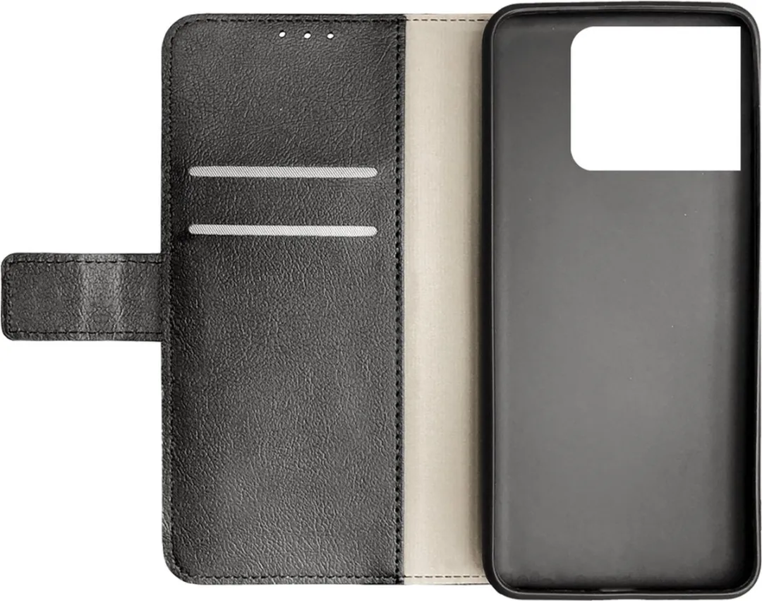 Just in Case Bookcase Classic Hoesje OnePlus 10 Pro - 2 Pasjes - Zwart - afbeelding 3 van 6