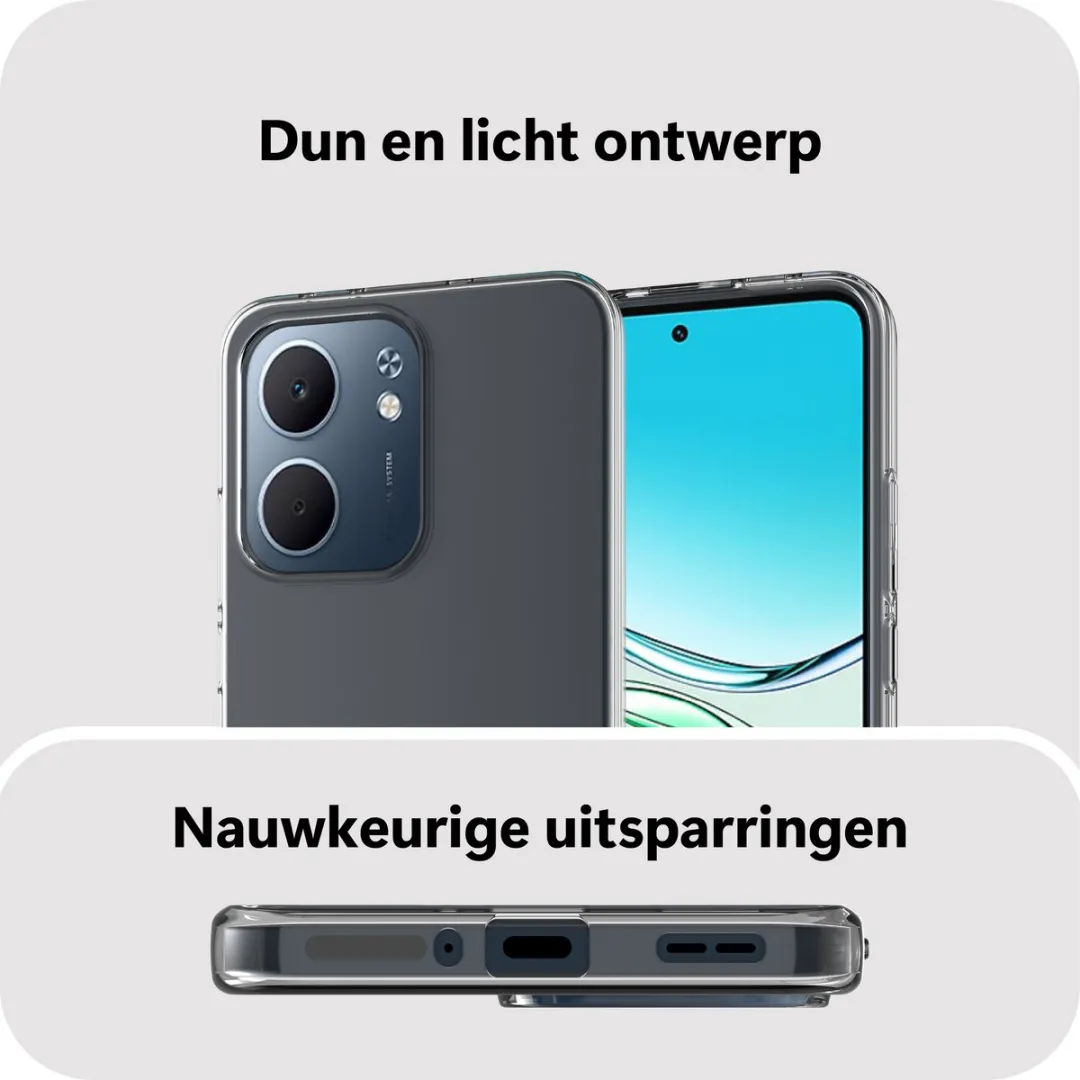 Just in Case Oppo A5X Siliconen Hoesje - MOO2804KL0 - Transparant