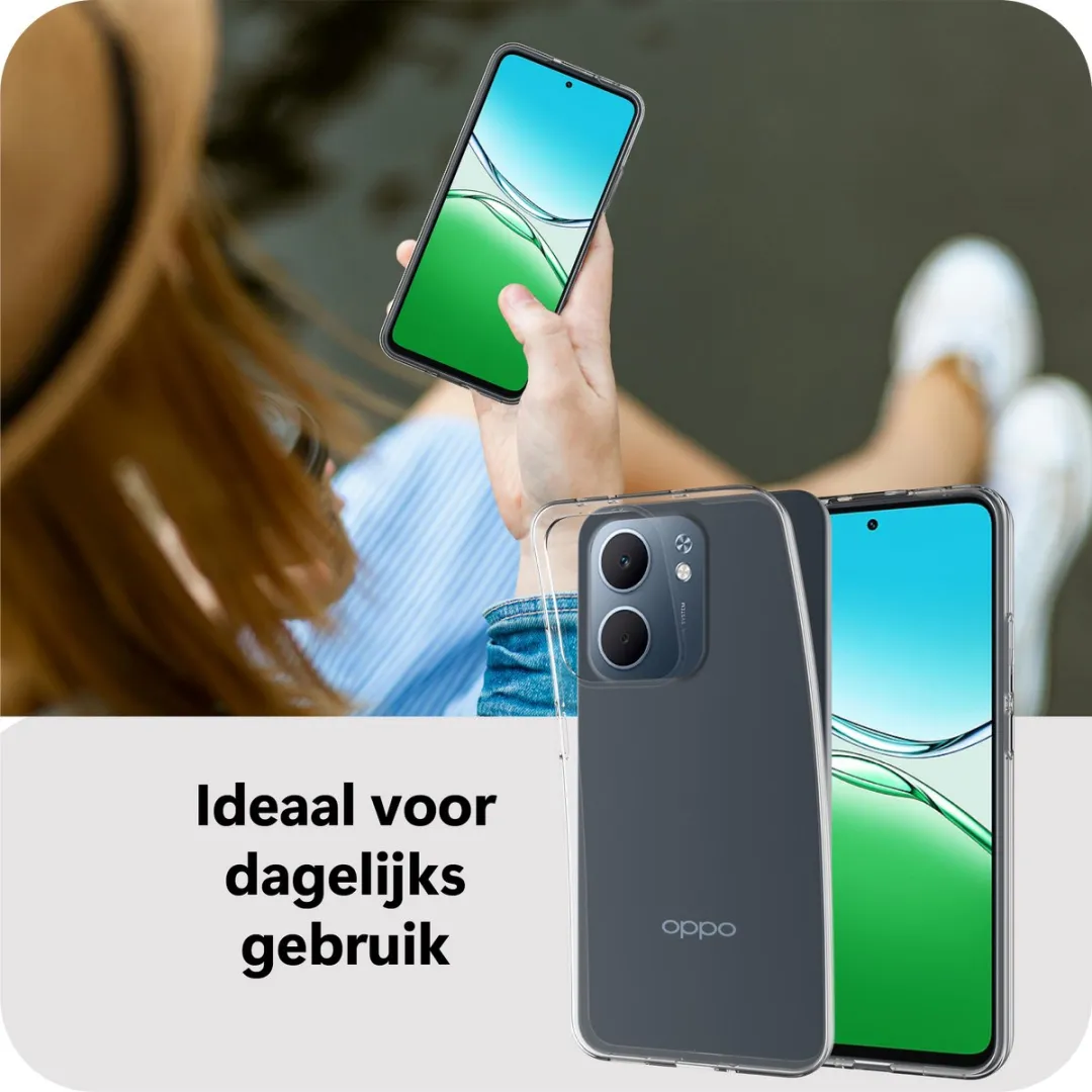Just in Case Oppo A5X Siliconen Hoesje - MOO2804KL0 - Transparant