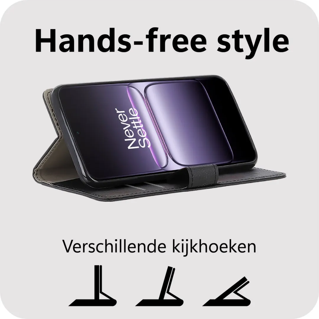 Just in Case Bookcase Classic MON2787CW1 Hoesje - OnePlus Nord CE5 - 2 Pasjes - Zwart